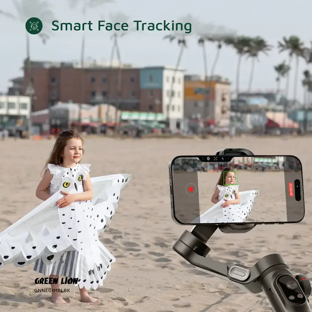 Green Lion New York Gimbal Smart Face Tracking - Black (4).webp