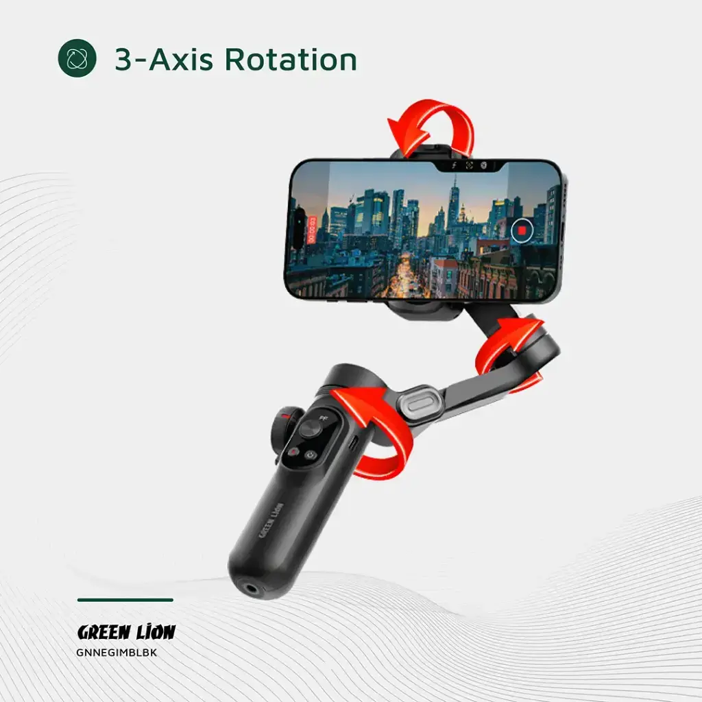 Green Lion New York Gimbal Smart Face Tracking - Black (5).webp
