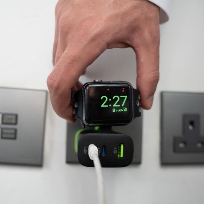 Goui Wall Charger 45W with Apple Watch Charger, Black