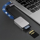 Porodo 2in1 USB-C Card Reader SD MicroSD - Grey