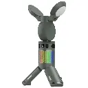 Porodo Lifestyle Foldable Lantern LED Camping Light with Tripod Base & RGB Lighting - Green