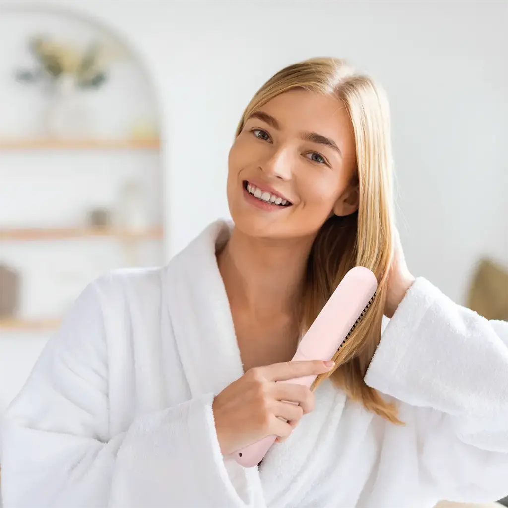 Porodo Lifestyle Portable Hair Straightener - Pink