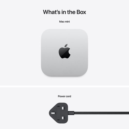 Mac mini: Apple M4 chip with 10‑core CPU and 10‑core GPU, 16GB, 512GB SSD