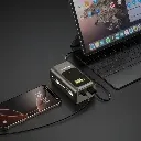 Porodo 10000mAh Mini Power Bank with Real-Time Display - Grey