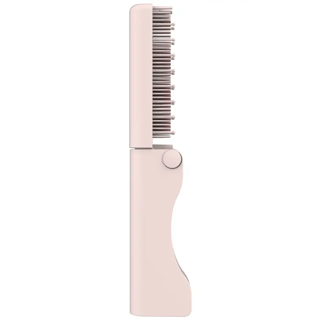 Porodo Foldable Mini Straightener Brush - Pink