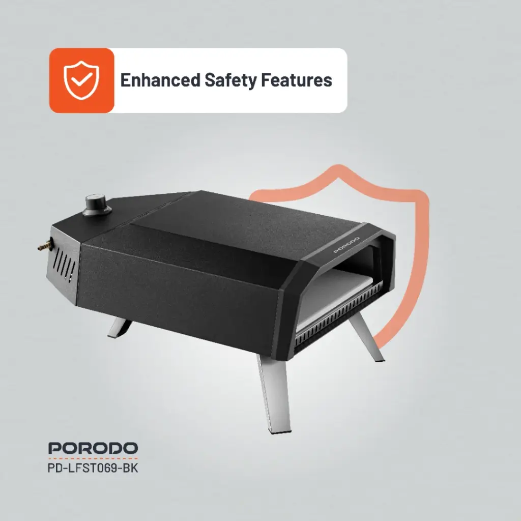 Porodo Lifestyle 12" Pizza Outdoor Oven - Black