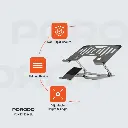 Porodo Smart Folding Multi-Device Stand - Silver