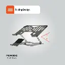 Porodo Smart Folding Multi-Device Stand - Silver