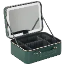 Porodo Lifestyle Travel Makeup Bag with Detachable LED Mirror - Green