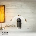 Porodo Lifestyle Wall Plug-In Essential Oil Diffuser - Black