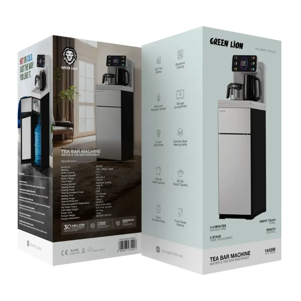 Green Lion Tea Bar Machine Water And Tea Bar Dispenser - White - Image 4.webp