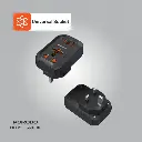 Porodo Universal AC Adapter Multi-Device Charging UK Plug - Black