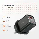Porodo Dual-Port | Digital Display Quick Charger C to C Cable - Black