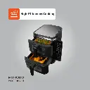 Porodo Lifestyle Double Stack Air Fryer with 12 Presets - Black 