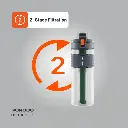 Porodo Lifestyle 2-Stage Filtration Water Bottle - Black