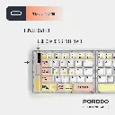Porodo Crystal Shell Wireless Keyboard
