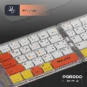 Porodo Crystal Shell Wireless Keyboard