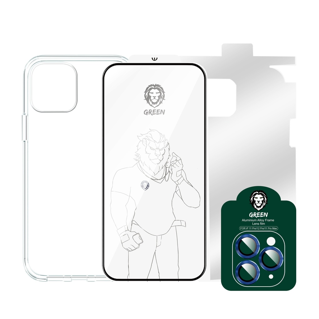 Green Lion 4-in-1 iPhone 12 Pro Max Blue – verified pack contents