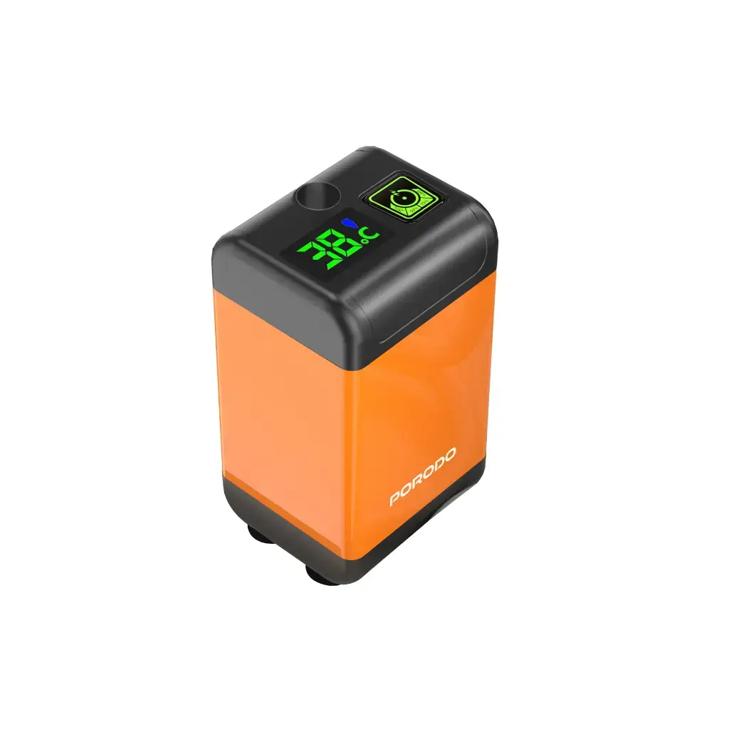 Porodo Lifestyle Portable Electric Shower Pump - Orange.webp