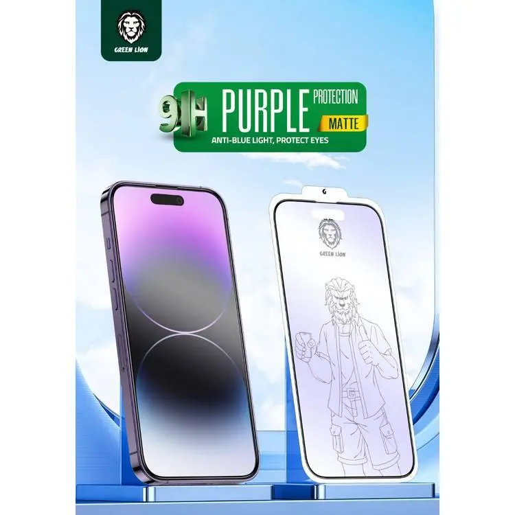 Green-Lion-9H-Purple-Protection-Matte-Glass-for-iPhone-14-Pro-PurpleGN9HPMGL14PPL6935100169866-5.webp