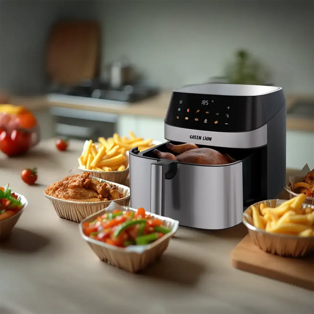 Green Lion Deluxe Air Fryer LED Touch Screen 8L - Black (4).webp