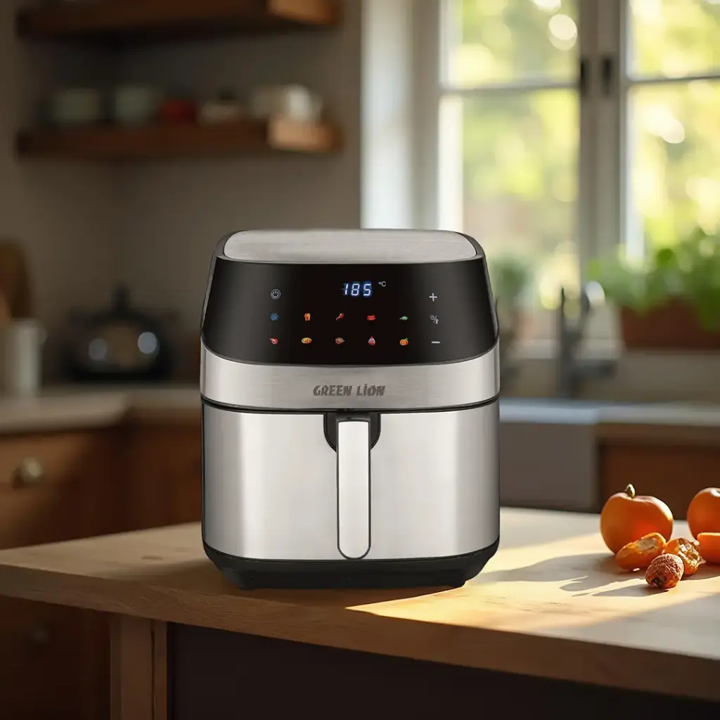 Green Lion Deluxe Air Fryer LED Touch Screen 8L - Black (3).webp