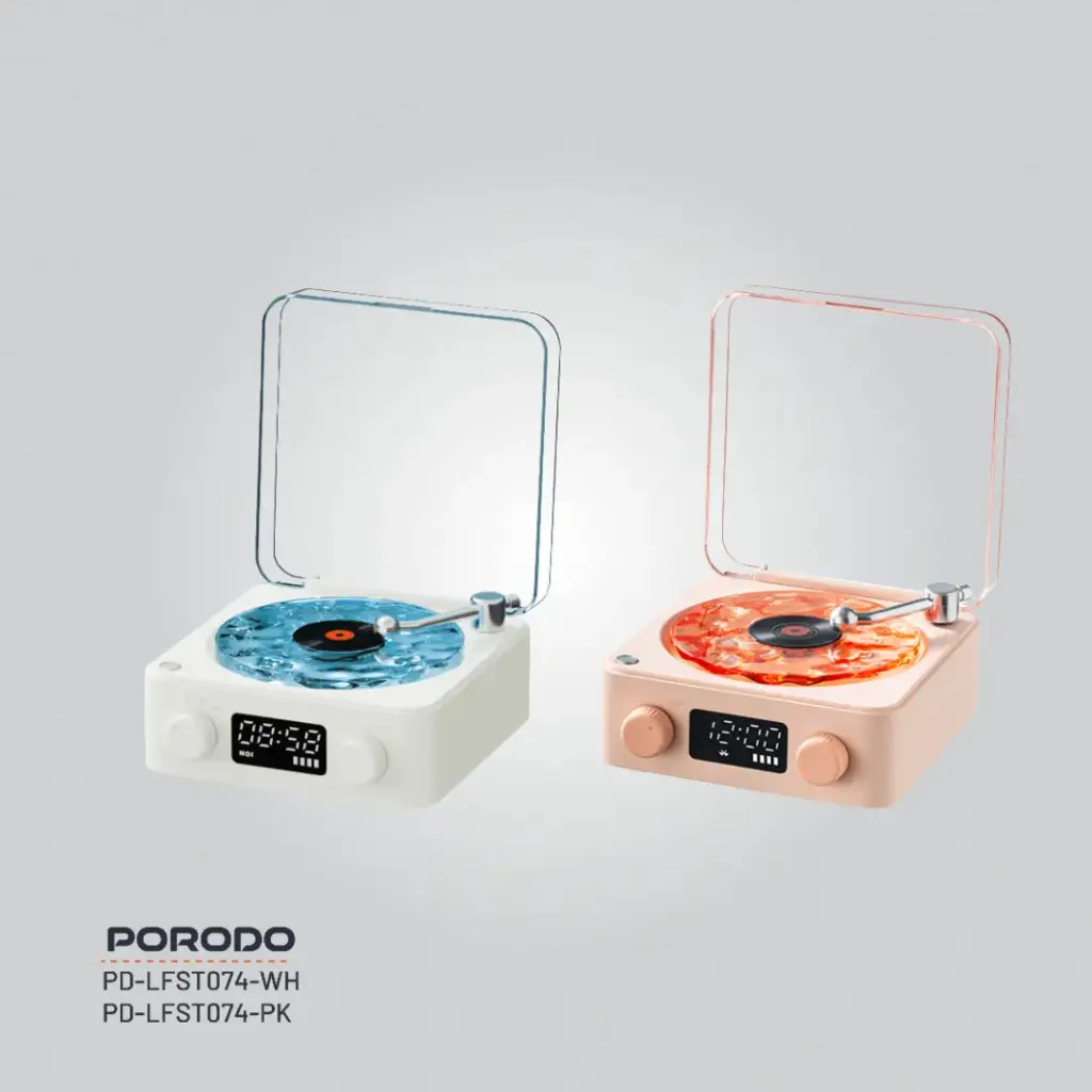 Porodo Lifestyle White Noise Portable Speaker - White