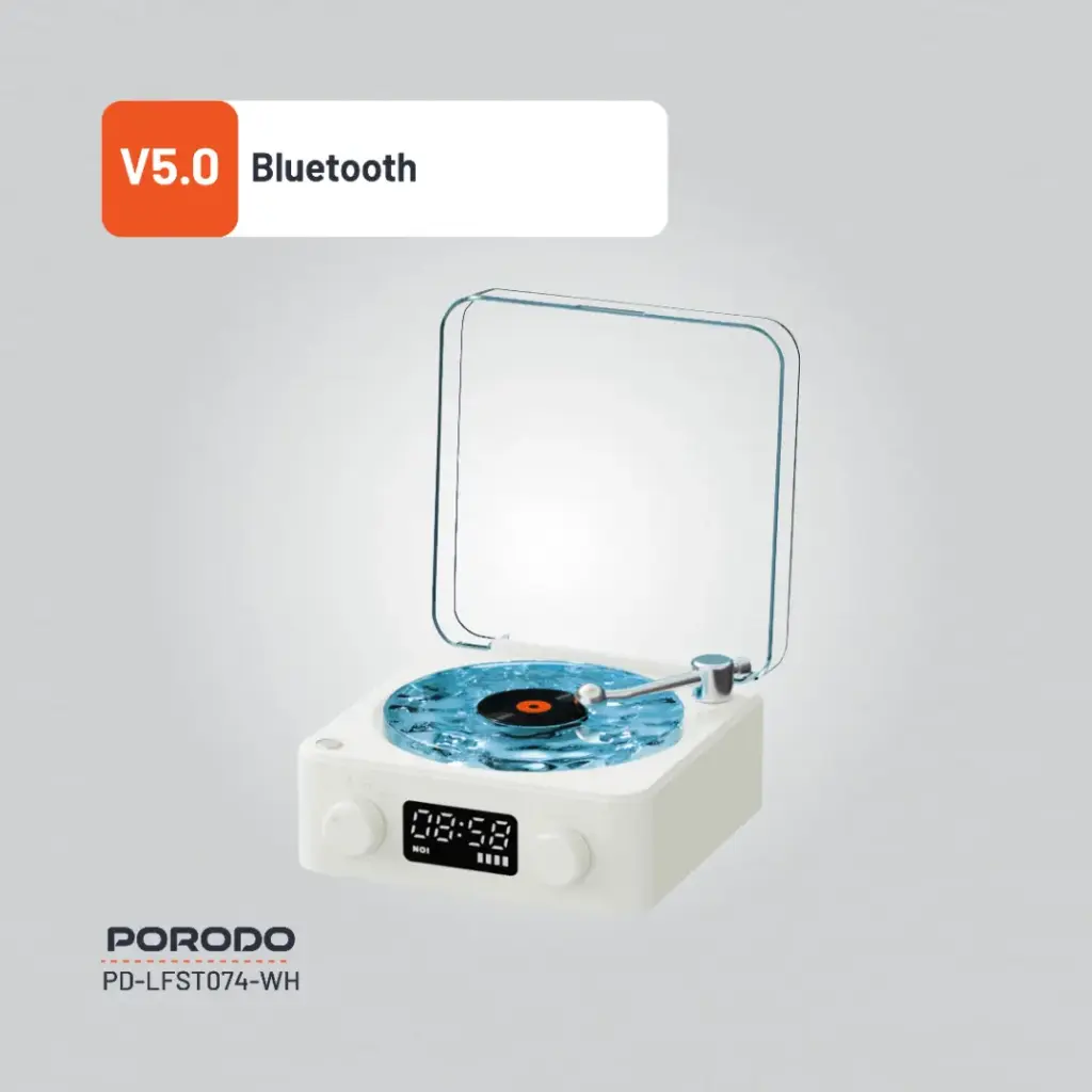 Porodo Lifestyle White Noise Portable Speaker - White