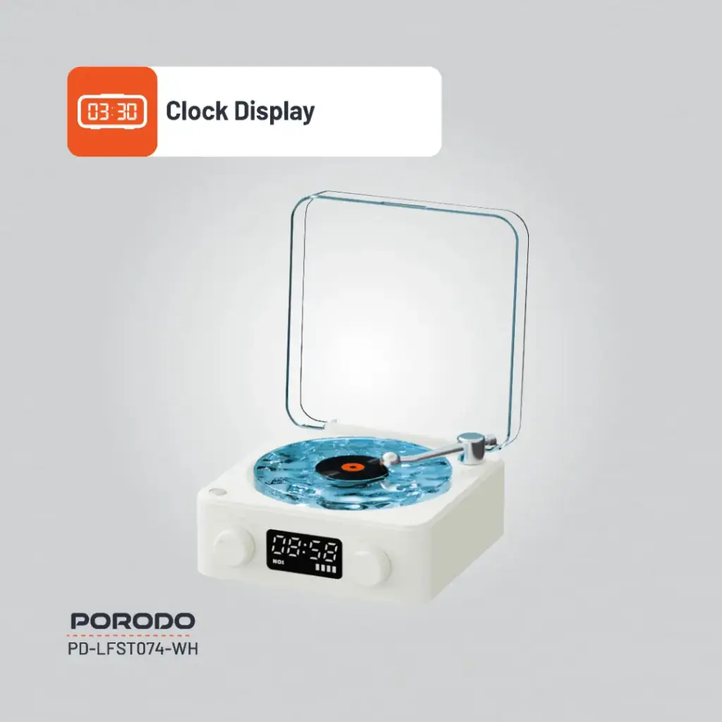 Porodo Lifestyle White Noise Portable Speaker - White