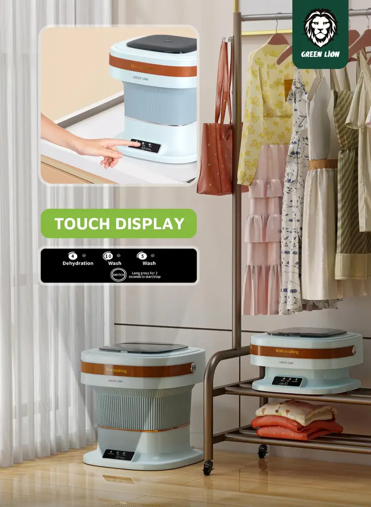 GREEN LION PORTABLE 6L WASHING MACHINE - BLUE - Image 7.webp