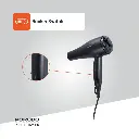 Porodo Lifestyle 1200W Hair Dryer 1.8M Cable - Black