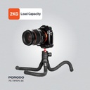 Porodo Flexible Tripod Stand - Black