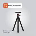 Porodo Flexible Tripod Stand - Black