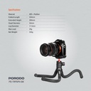 Porodo Flexible Tripod Stand - Black