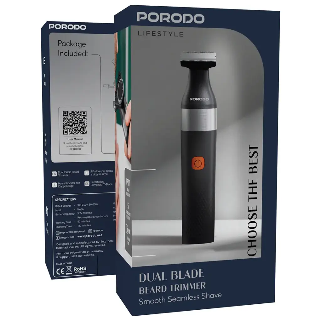 Porodo LifeStyle Dual Blade Beard Trimmer