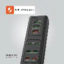 Porodo 85W Multi-Port USB Charging HUB - Black