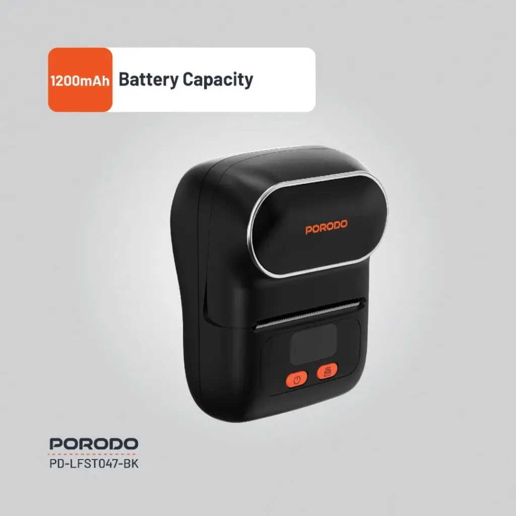 Porodo Lifestyle Super HD Thermal Printer - Black