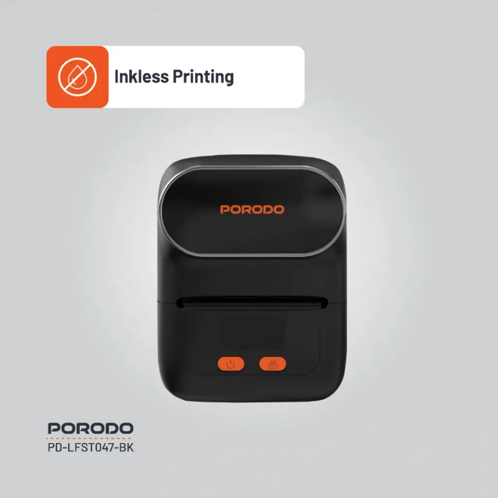 Porodo Lifestyle Super HD Thermal Printer - Black