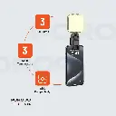 Porodo Lifestyle Clip-on Fill Light-black