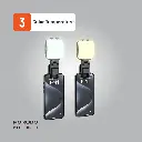 Porodo Lifestyle Clip-on Fill Light-black