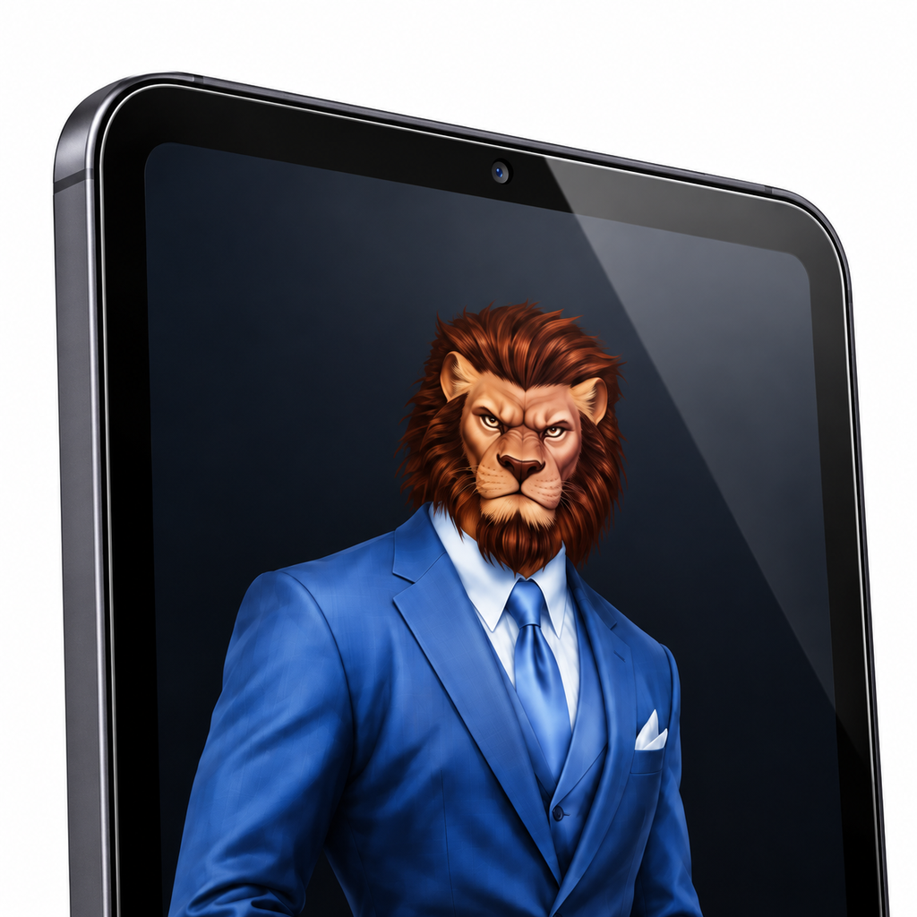 Green Lion iPad Mini 8.3 - Glass detail mockup