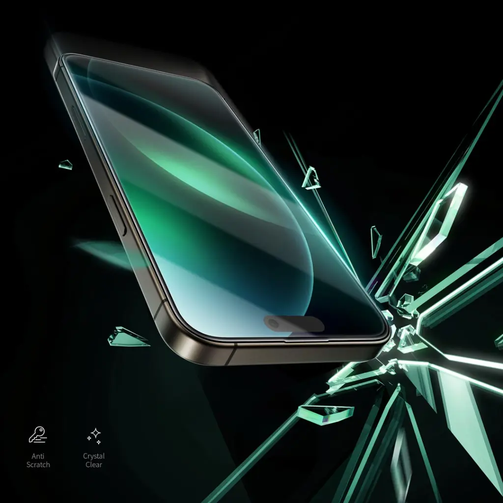 Green Lion 9H Steve HD Glass Protector - Black EdgeClear (7).webp