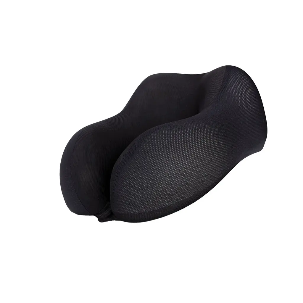 Green Lion Memory Foam Neck Pillow - Black .webp