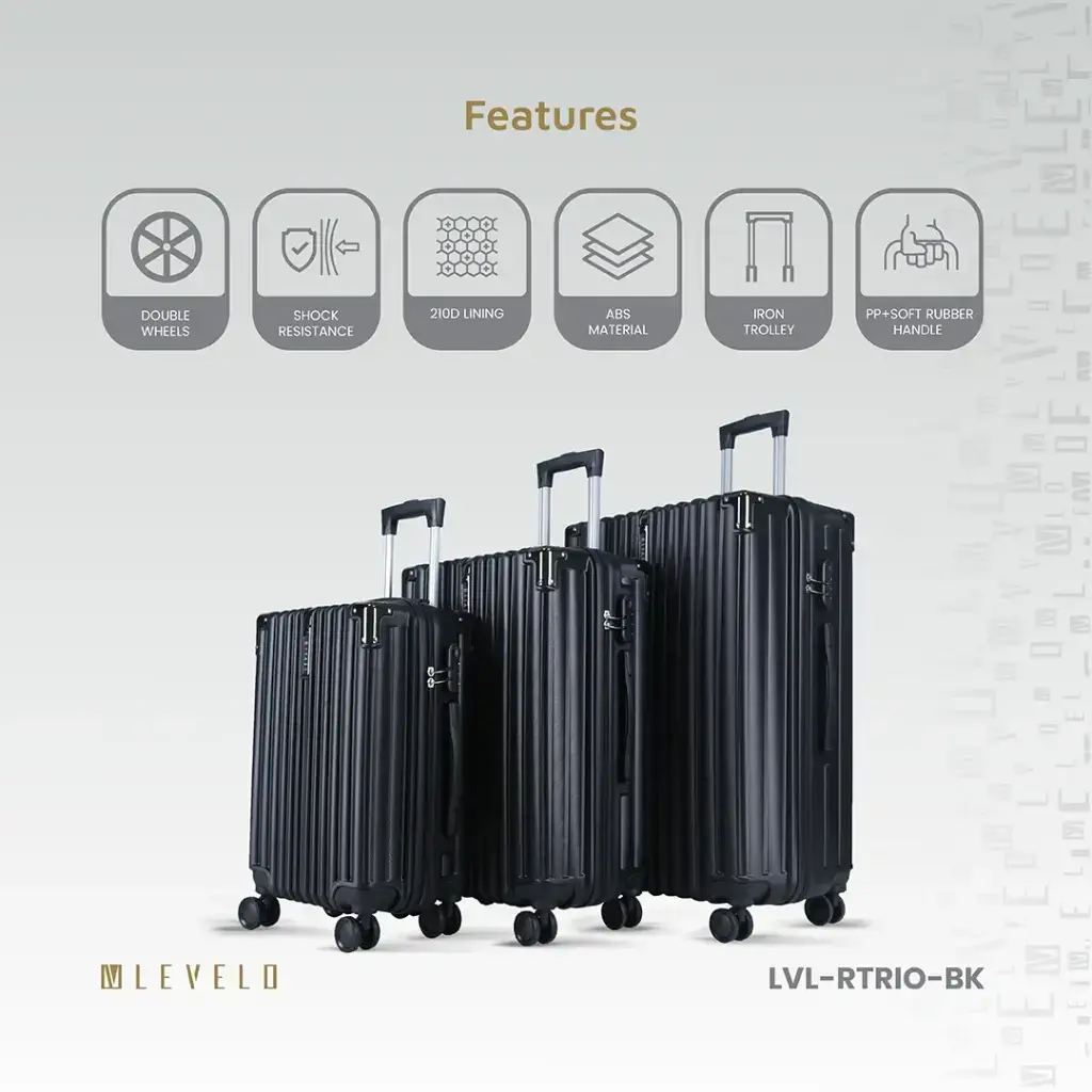 Levelo RoamTrio ABS 3 Set Luggage.webp