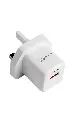 Porodo Blue Wall Charger 1_PD Type-C and 1_ QC Type-A UK PD 20W - White (2).webp