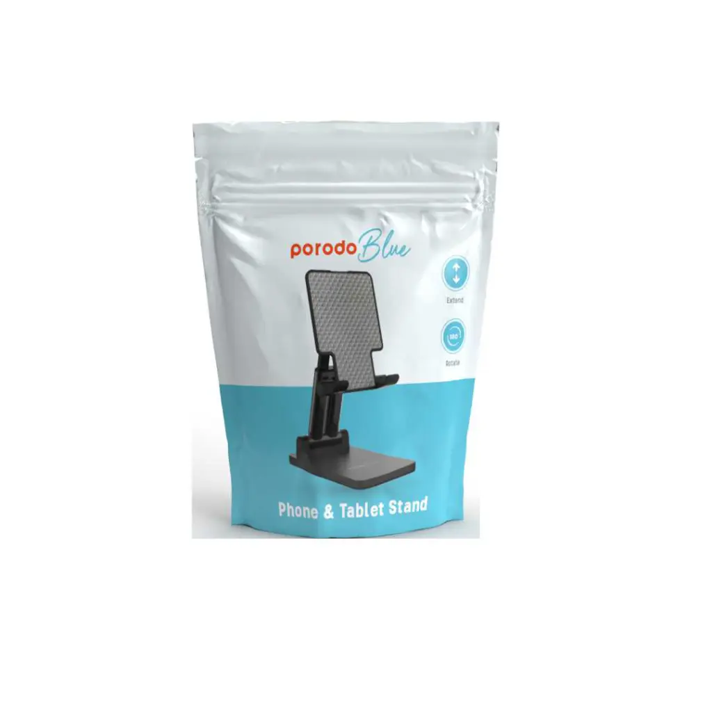Porodo Blue Adjustable Phone & Tablet Stand 13CM - Black .webp