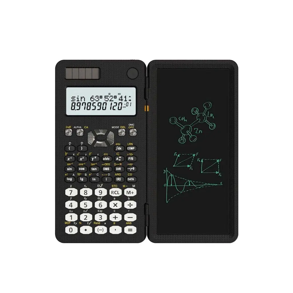 [GNSCALWPADBK] Green Lion Scientific Calculator & Writing Pad - Black.webp