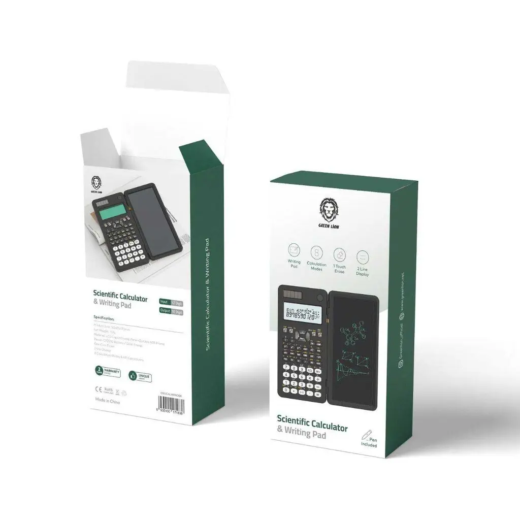 Green Lion Scientific Calculator & Writing Pad - Black.webp