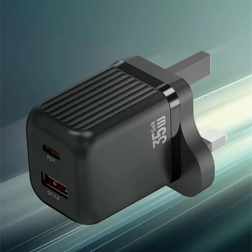 Green Lion Ultra Compact Gan Wall Charger 35W - Black (5).webp