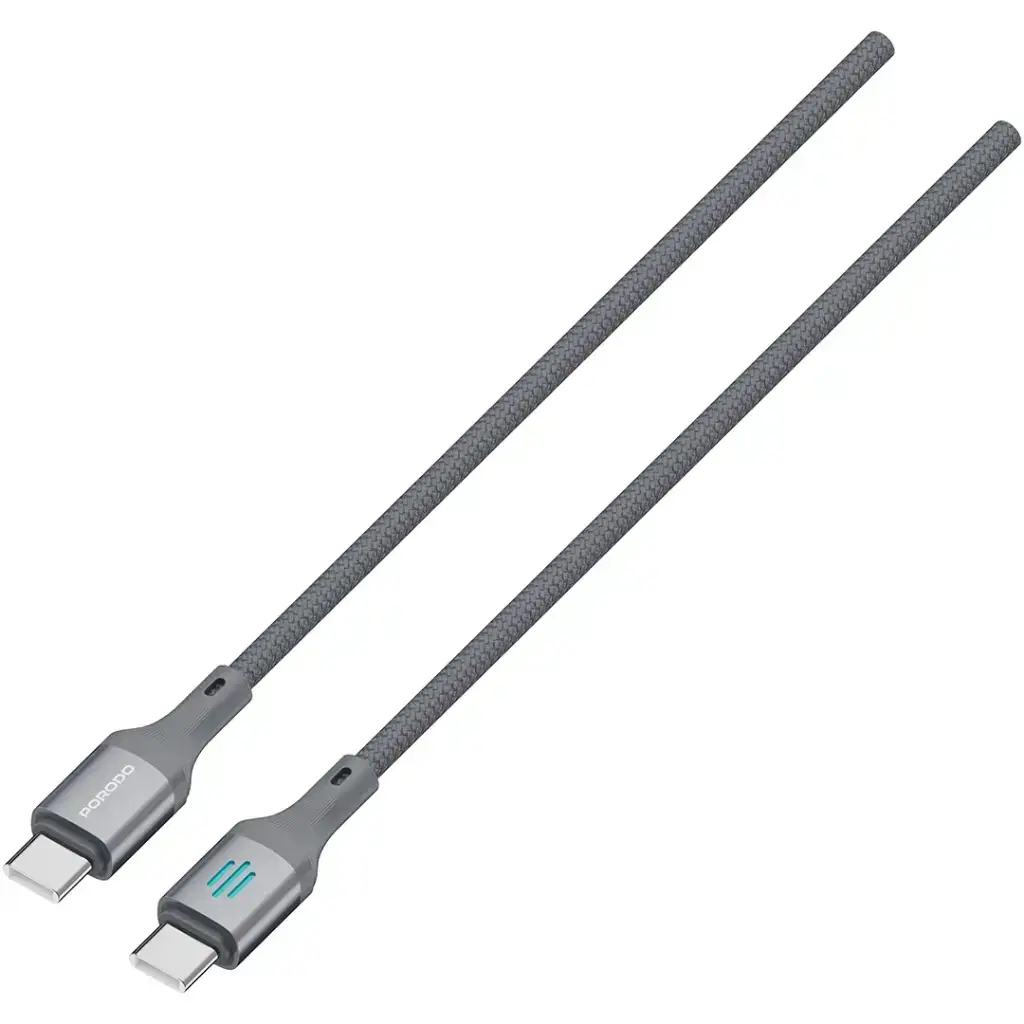 Porodo USB-C To USB-C Charging & Data Cable PD 240W gy3.webp